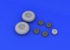 Eduard 632065 Mosquito Mk. VI wheels 1/32 TAMIYA